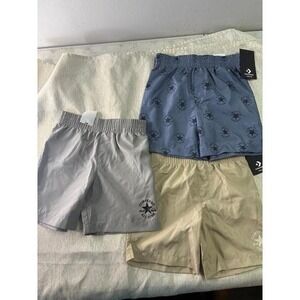 Set of 3 pairs of converse kids shorts size 6 NWT